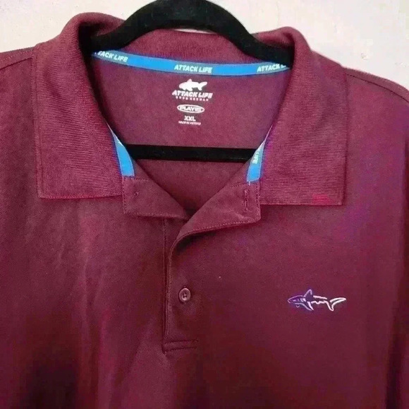 Greg Norman Attack life XXL Polo burgundy red - Picture 2 of 3